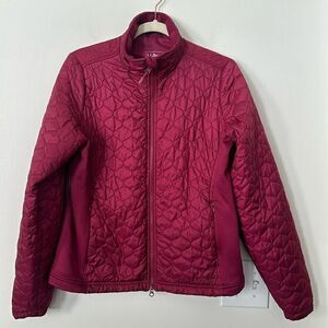 LL Bean Quilted Women’s Cranberry Jacket M